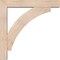 Ekena Millwork Thorton Block Smooth Bracket w/ Offset Brace, Douglas Fir, 5 1/2"W x 30"D x 30"H BKT0604X30X30THR05SDF - alternate 4
